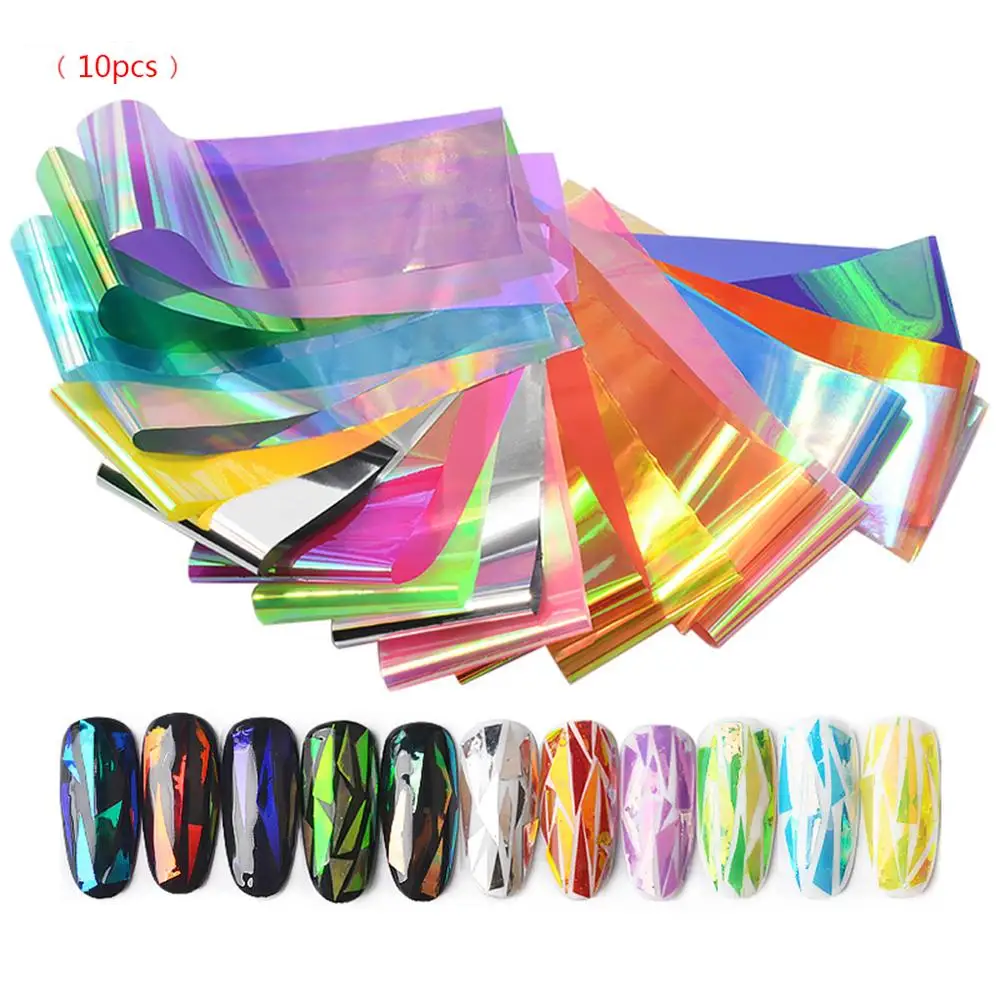 

10pc Starry Sticker DIY Glitter Glow Sticker Adhesive Nail Beauty Manicure Jewelry Making Print Charms Epoxy Resin Fillinng Tool