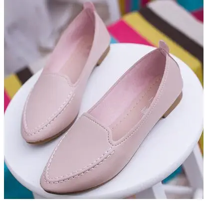 

2017 spring and summer new women flat shoes Korean version of shallow mouth shoes small white shoes work shoes shoes size 35-40s