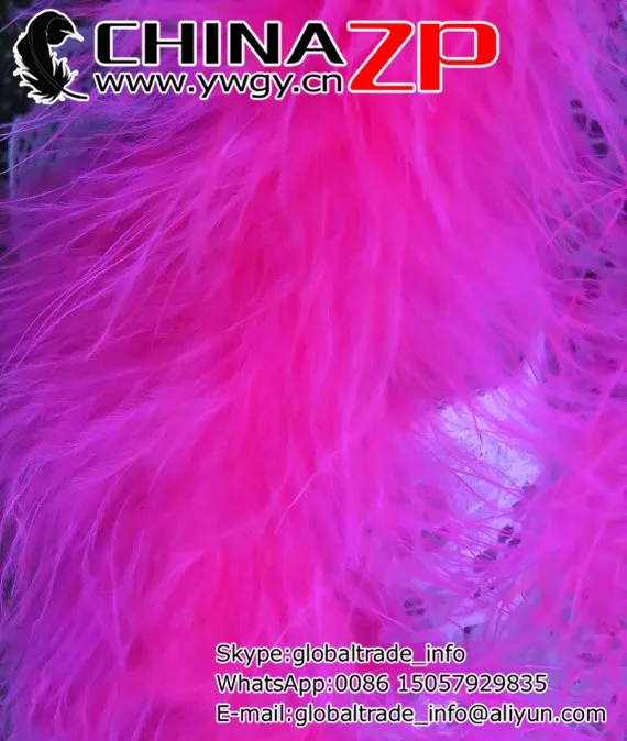Pink Marabou Boa, 2 YARDS - HOT PINK Marabou Feather Boa 25g 3
