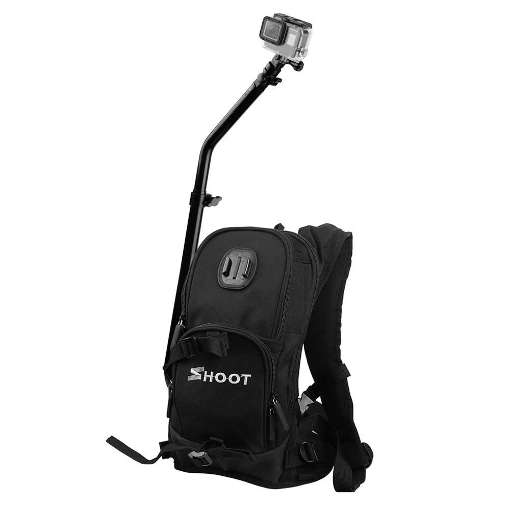 

SHOOT Backpack Quick Assembly Guide Sports Bag for GoPro Hero 7/6/5/4/3+/3 xiaoyi SJ Cam Action Camera for Bicycle Skiing Cycl