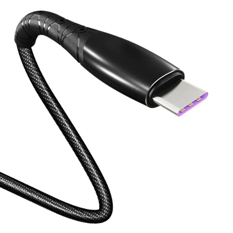 العالمي USB نوع C كابل شاحن سريع جان الحبل عالية الجودة سريعة شحن 5A كابل 1.88 M/6FT