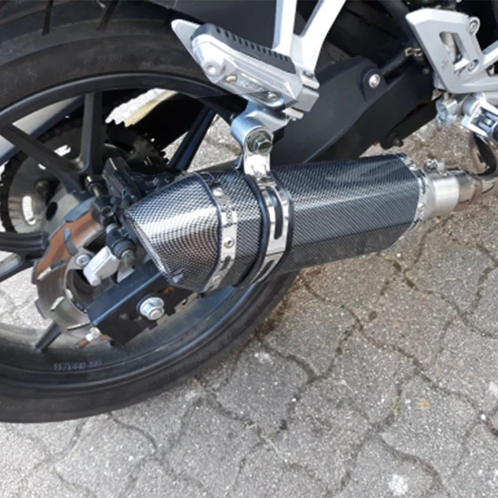 ZSDTRP 51 мм мотоцикл Akrapovic выхлопная труба красочные изменить глушитель мото велосипедный горшок Escape для Yamaha Honda KTM Kawasaki Ducati