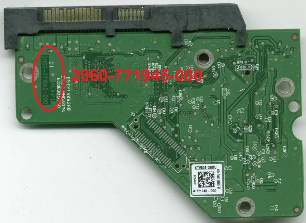 

HDD PCB logic board circuit board 2060-771945-000 REV A/P1 for WD 3.5 SATA hard drive repair data recovery