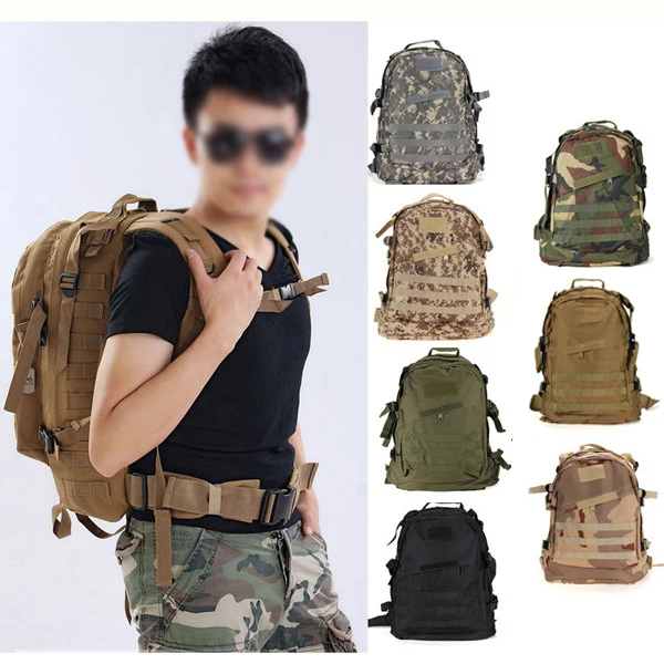 

Hot 40L Outdoor Military Tactical Rucksack Backpack Hiking Camping Trekking Bag