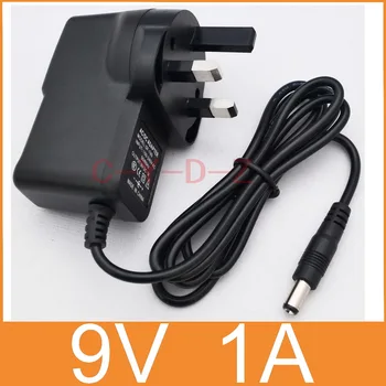

50PCS 9V1A AC 100V-240V Converter Adapter DC 9V 1A Power Supply 1000mA UK 3 Plug DC 5.5mm x 2.1mm