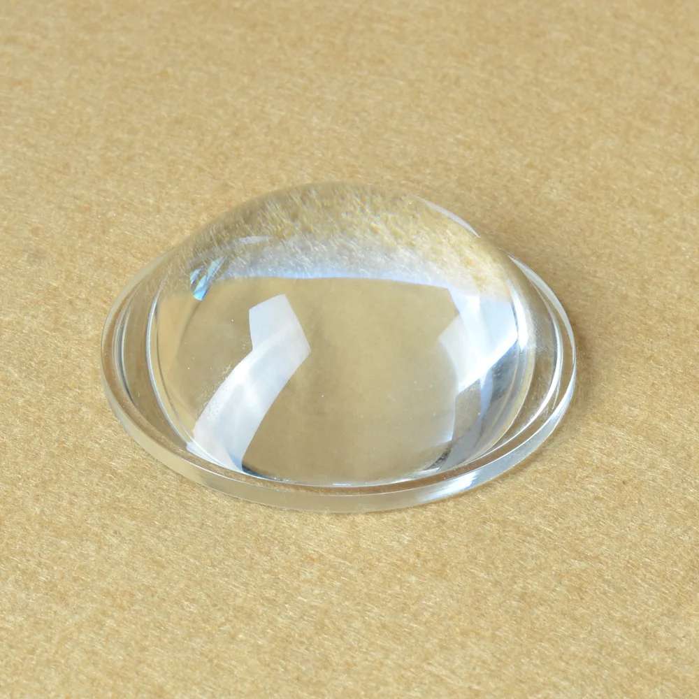 

Glass Lens Diameter 66MM Optical Convex Glass Lens Height 24.5mm Focusing LED Plano Convex Lens for Lamp Light