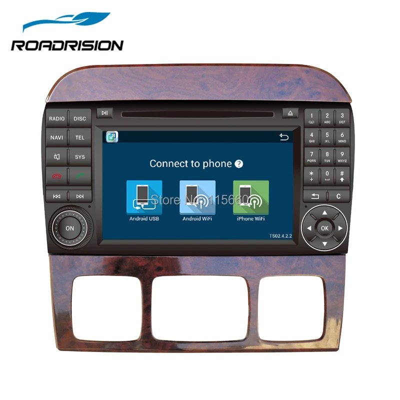 RoadRision 2Din 7 ''автомобильный dvd плеер Android 6 0 для Mercedes Benz S Class W220 W215 S280 S320 S350 S400 радио