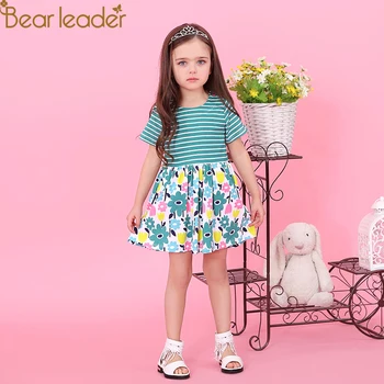 

Bear Leader Girls Dress 2020 Brand Princess Dress Kids Clothes European and American Design Girls Clothes For 2-6Y Party Dresses