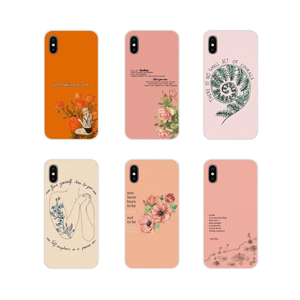 For Xiaomi Mi6 A1 5X 6X Redmi Note 5 5A 4X 4A 4 3 Plus Pro pocophone F1 Aesthetics Chic Minimal Quotes Transparent Soft TPU Case | Мобильные