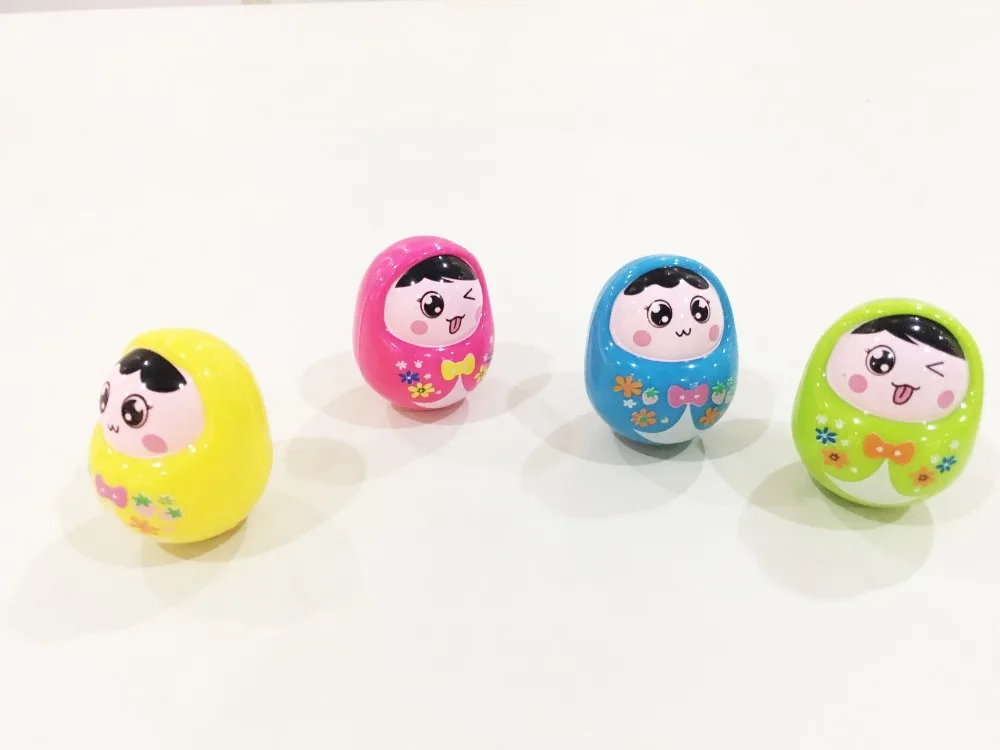 Baby Toys Baby Rattles Toys Mini Lovely Tumbler Russian Doll 4pcs Newborn Lovely Doll Toys For Children Gift Learning Education