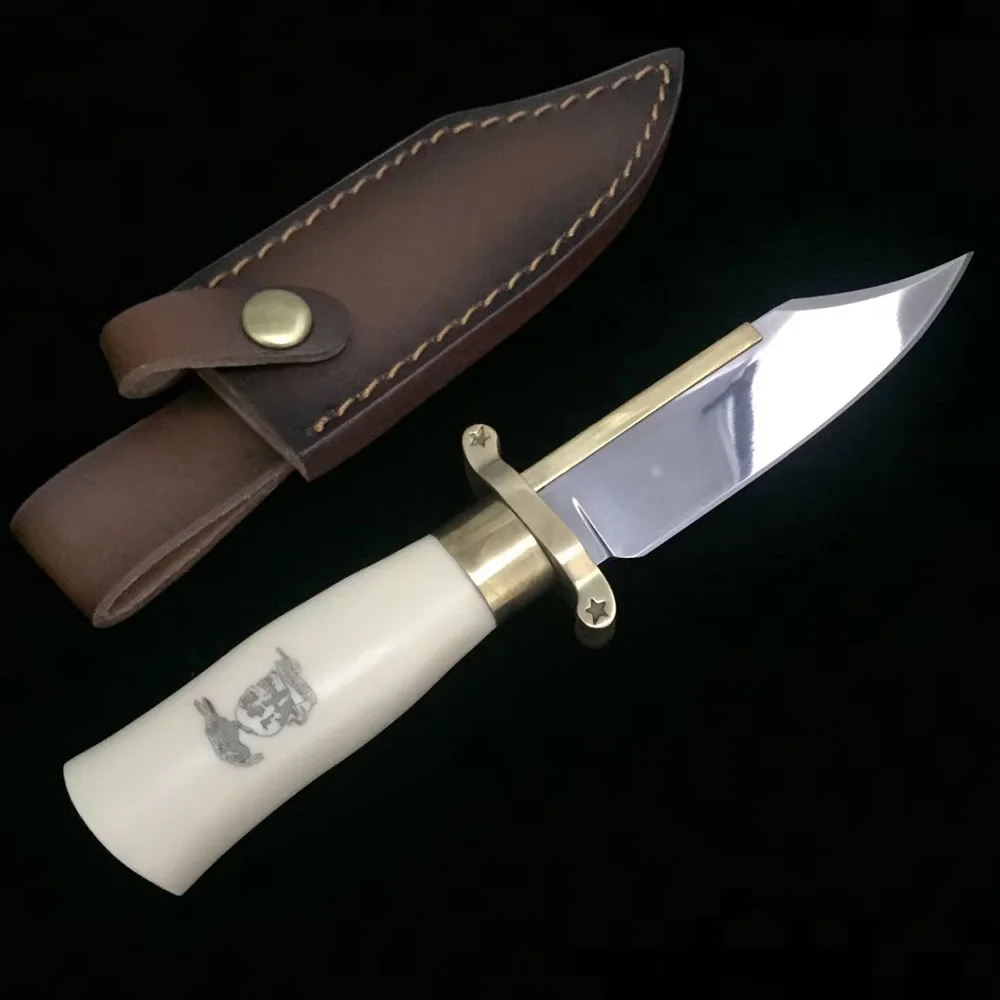 DuoClang Expendables Combat Fixed Blade Knife AUS-8 Steel Small Tactical Military Knives Gold Blade Back High Quality DuoClang Expendables Combat Fixed Blade Knife AUS-8 Steel Small Tactical Military Knives Gold Blade Back High Quality