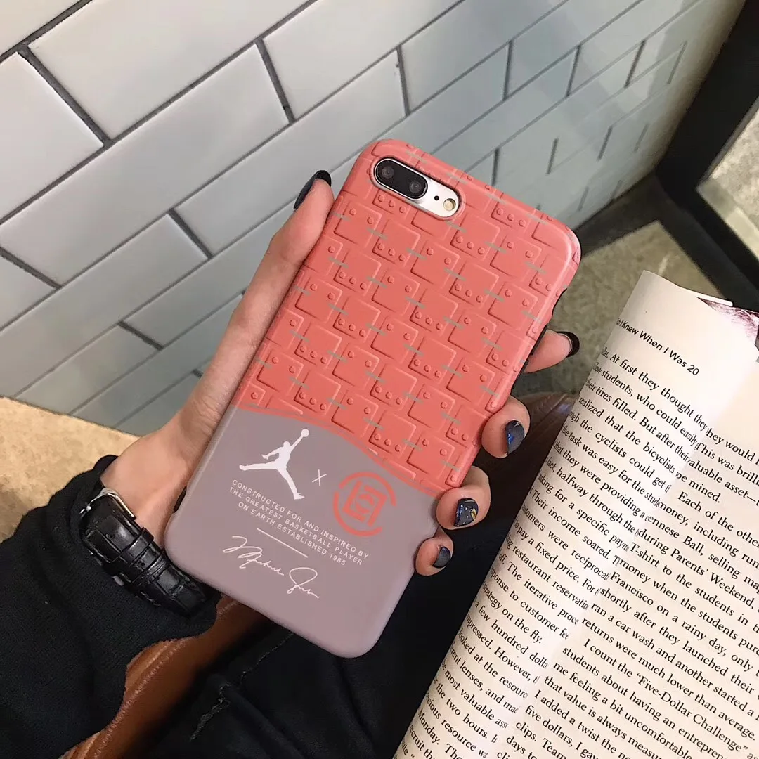 

New fashion tide brand sports Jordan case for iPhone XR XS MAX 7 8 6 6SPlus thick IMD soft all-inclusive back cover fundas coque