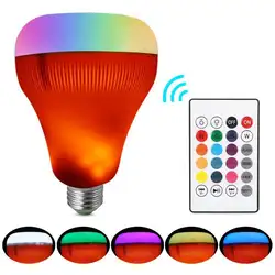 E27 светодиодный RGB 7 W A2DP аудио 3 W Беспроводная лампа 18 W 100 лампы 0 Изменение 50 Смарт 240 V Bluetooth 15 кГц 3 135 Гц Динамик стерео 60 Гц