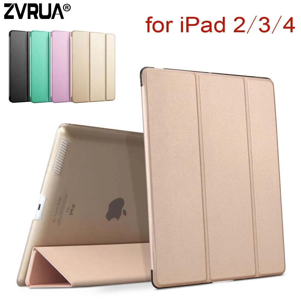 Для iPad 2 3 4 ZVRUA YiPPee цветной PU умный чехол с магнитом для пробуждения сна apple iPad2 iPad3