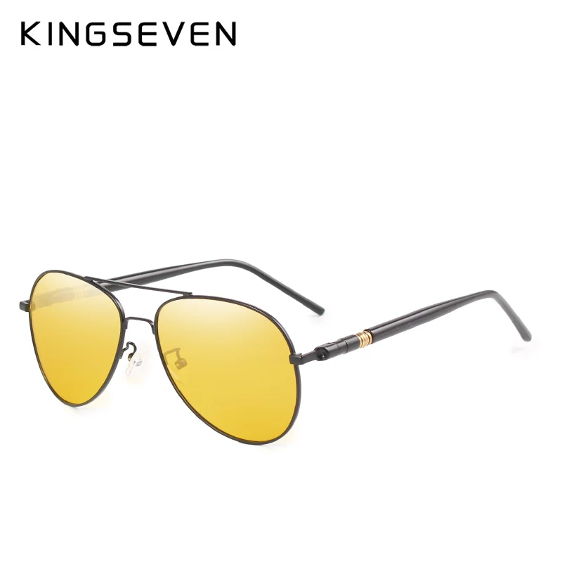 Мужские солнцезащ. Очки ночного видения Kingseven черно красные солнцезащитные очки