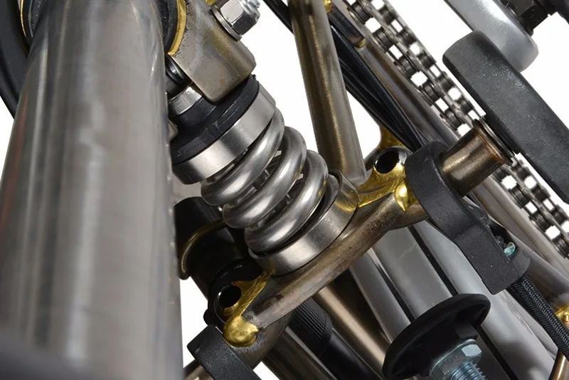 ROCKBROS велосипедный амортизатор Титан Brompton велосипедная задняя катушка пружинная подвеска для спорта на открытом воздухе MTB горная дорога велосипедные части