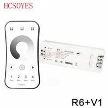 R6+ V1 DC5V-36V 2,4 г 4-зоны RF Беспроводной сенсорный светодиодный диммер контроллер для 5050 3528 один цвет светодиодный полосы светильник