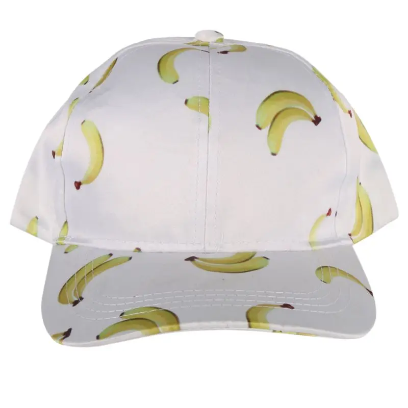 Для мужчин женщин вышитые Snapback банан узор хип хоп кепки шапки бейсбол шляпа любителей Лидер продаж