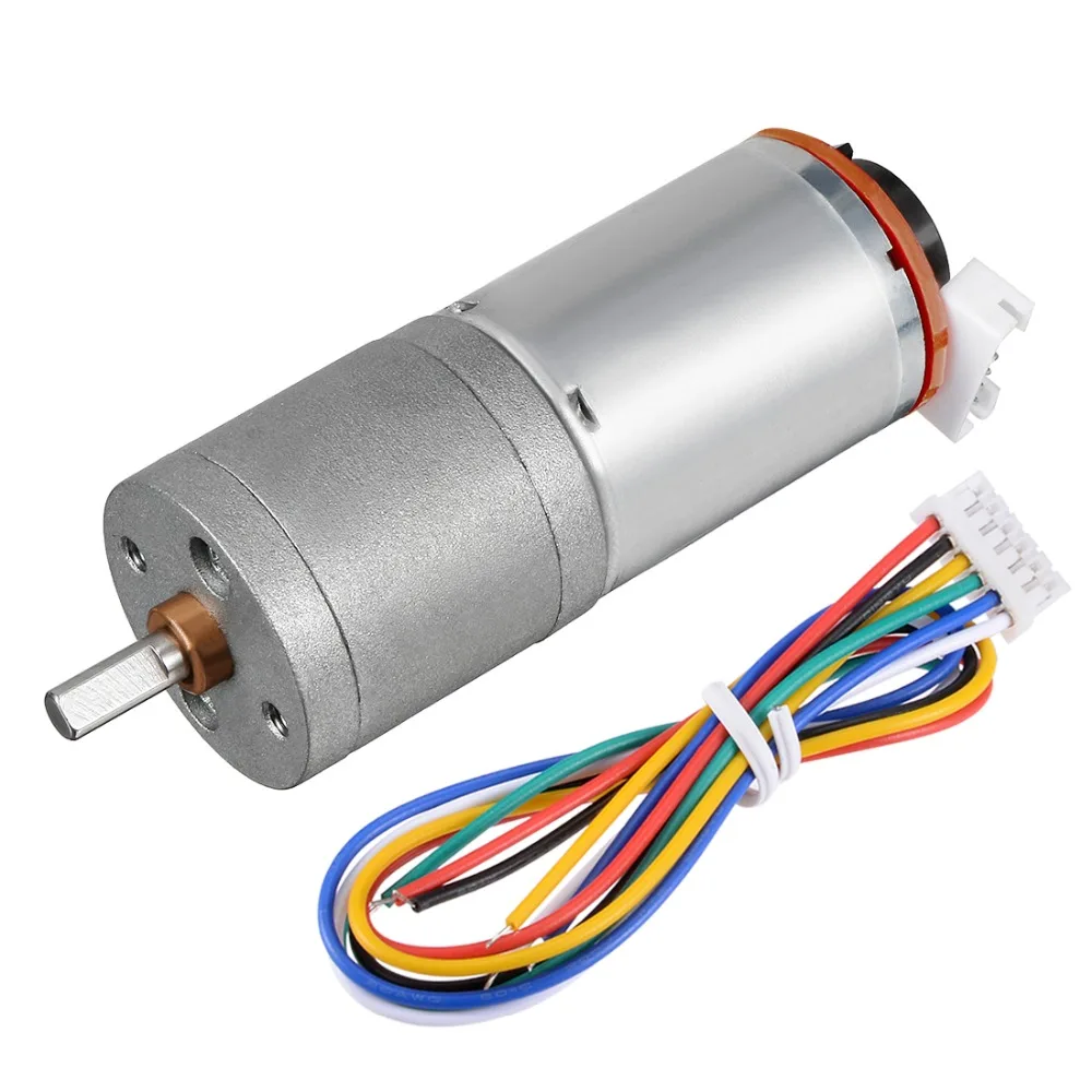 

High Quality 378:1 Gearmotor with Encoder DC 12V 11RPM Encoder Gear Motor 25Dx57L mm Motors & Parts