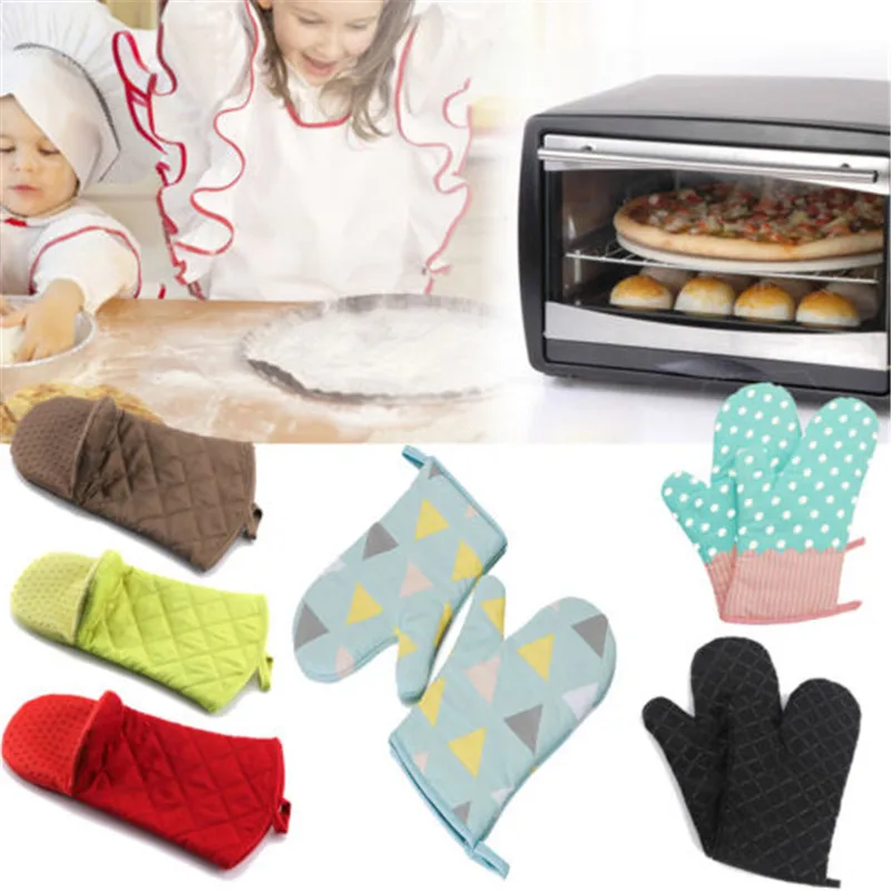 New High quality 1pc Oven Gloves Insulation Cotton Mitt Pot Pad Non-Slip BBQ Kitchen Tool | Дом и сад