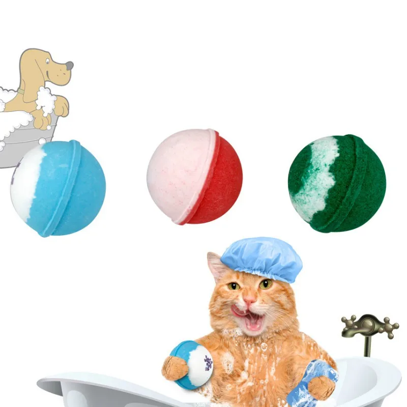 

Pet Shampoo Ball Bath Clean SPA Bathing Bath Bomb Remove The Pet Odor And Keep The Aroma Skin Care And Hair Smooth For Cat Dog