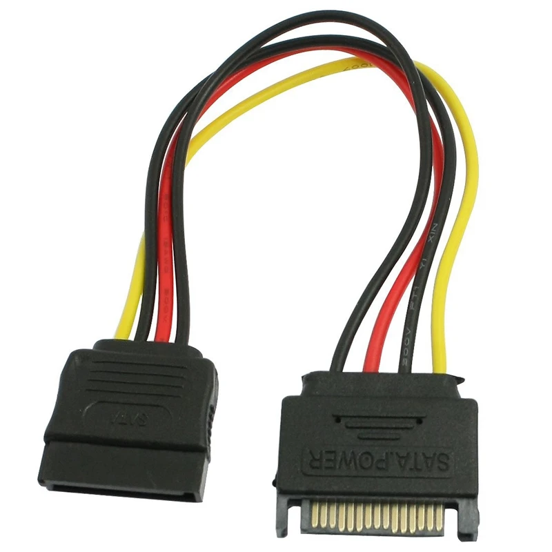

PC SATA 15 Pin Male to Female HDD Power Cable Converter Adapter