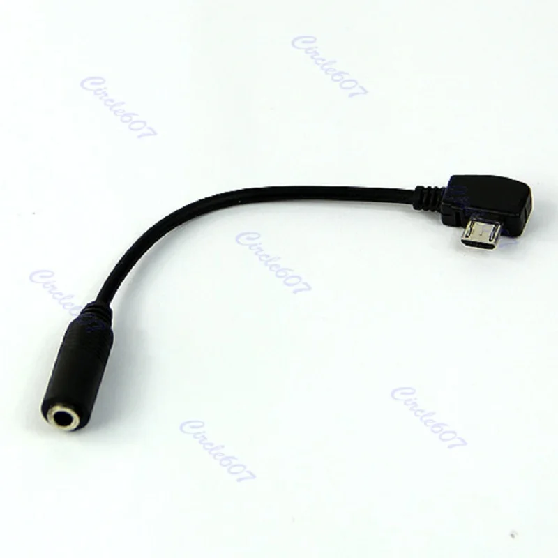 

OOTDTY Micro USB Audio Cable Jack to 3.5mm Earphone Adapter Socket Tieline new