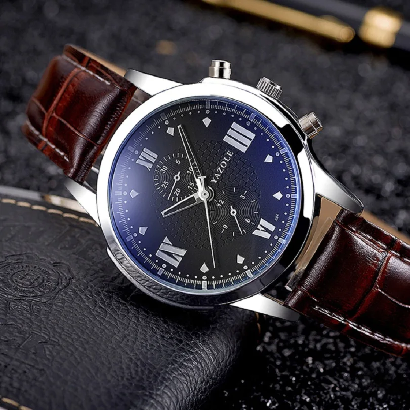 

Men Watches Top Brand Luxury Business Quartz Relogio Masculino PU Leather Band Analog Male clock Wristwatches drop shipping