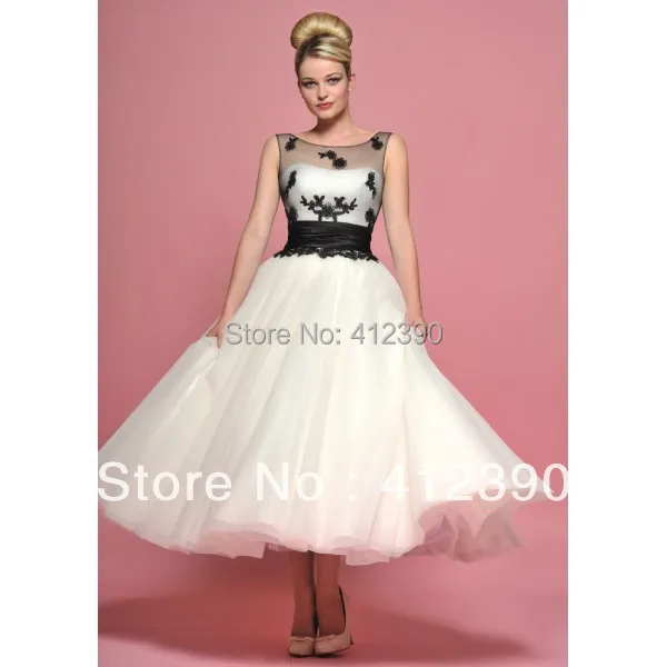 白と黒レース茶長夜会服の ウェディング ドレス プラス サイズ ウェディング ドレス vestido デ noiva curto ローブ · デ ·結婚