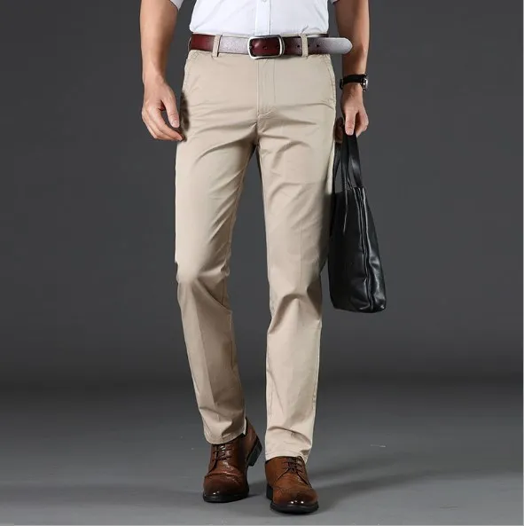 

Spring Autumn Business Casual Trousers Office Men Plus Size 38 40 Straight Formal Dress Pants for Men Straight Fit Suit Pants