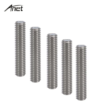 

5PCS/lot M6*30mm Teflon Nozzle Throat 3D-Printer Parts for A8 3D printer MK8 Tube Makerbot 3D Printer Extruder End 1.75mm