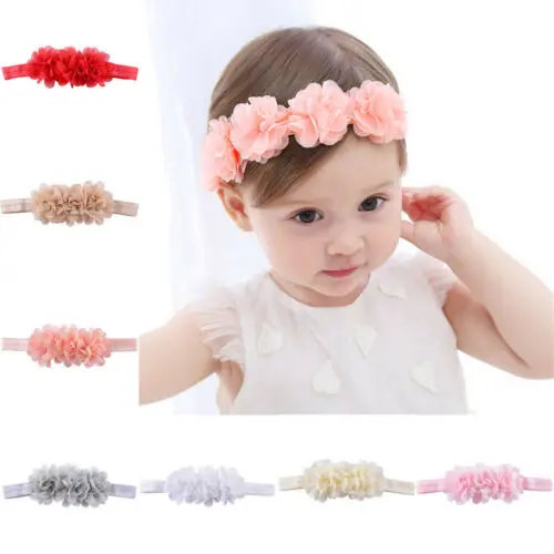 

New Baby Girl Newborn Kids Headbands Headdress Hair Band Bow Accessories Headwear US
