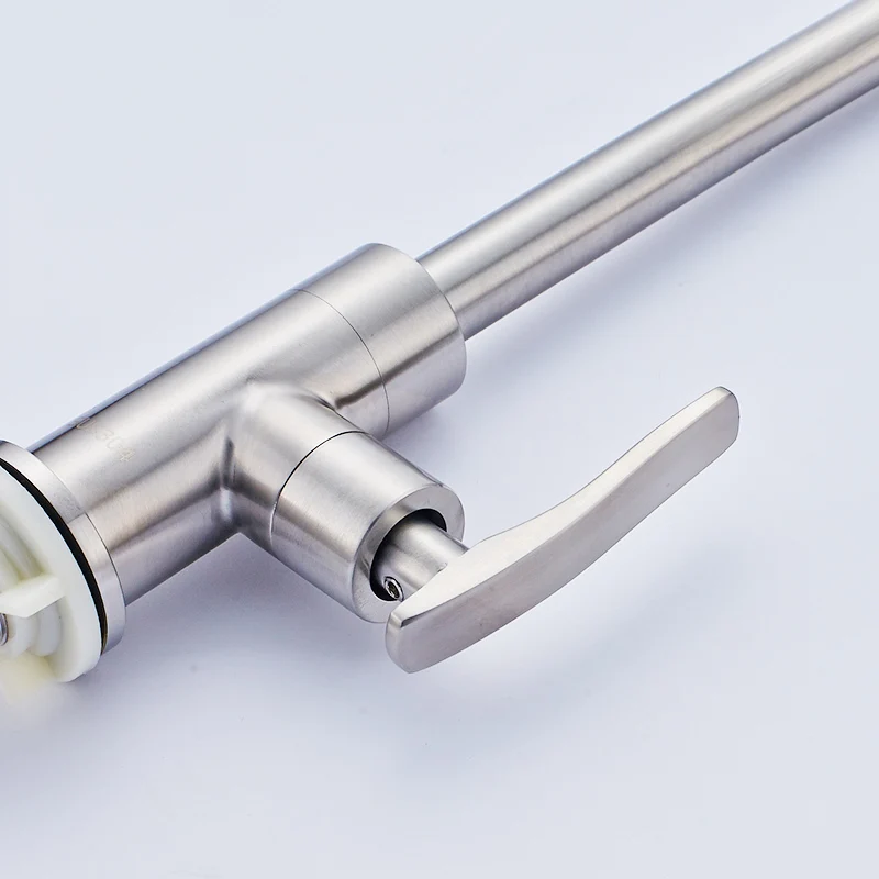 Fapully Kitchen Faucets Stainless Steel Nickel Brushed Brass Kitchen Hot and Cold Taps Single Handle Mixer Faucets 935-33N-SS Fapully Kitchen Faucets Stainless Steel Nickel Brushed Brass Kitchen Hot and Cold Taps Single Handle Mixer Faucets 935-33N-SS