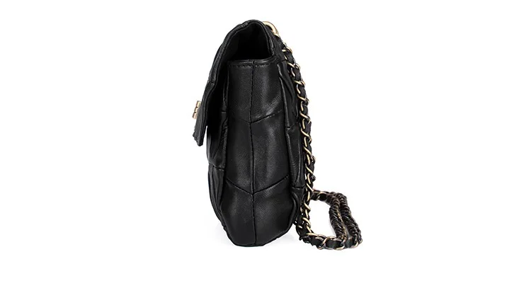 MJ Brand Genuine Leather Women Messenger Bag Patchwork Sheepskin Leather Shoulder Bags Women Crossbody Bag Ladies Chain Handbag (14)