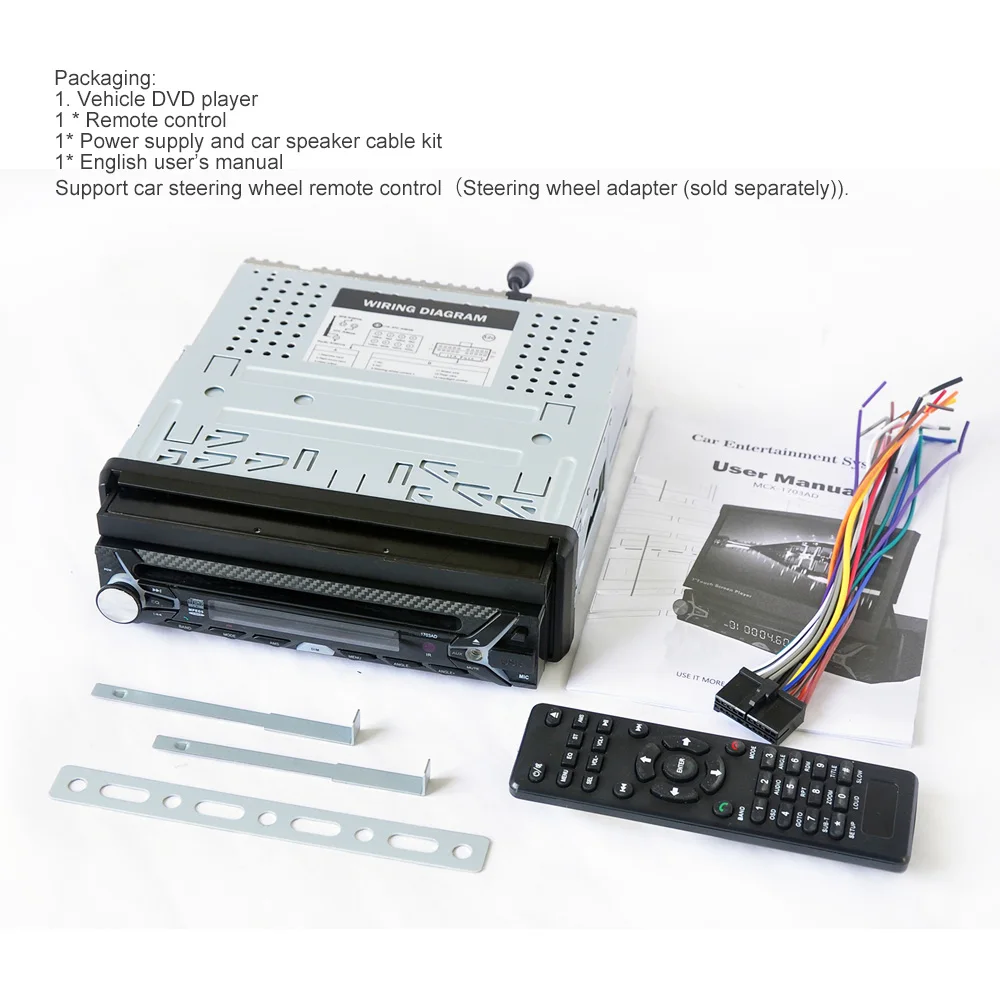 Flash Deal Automagnitola 1 Din Car Video Automatic Components Radio Receiver With Retractable Screen BT Car MP5  Multimidia Player Audio 15