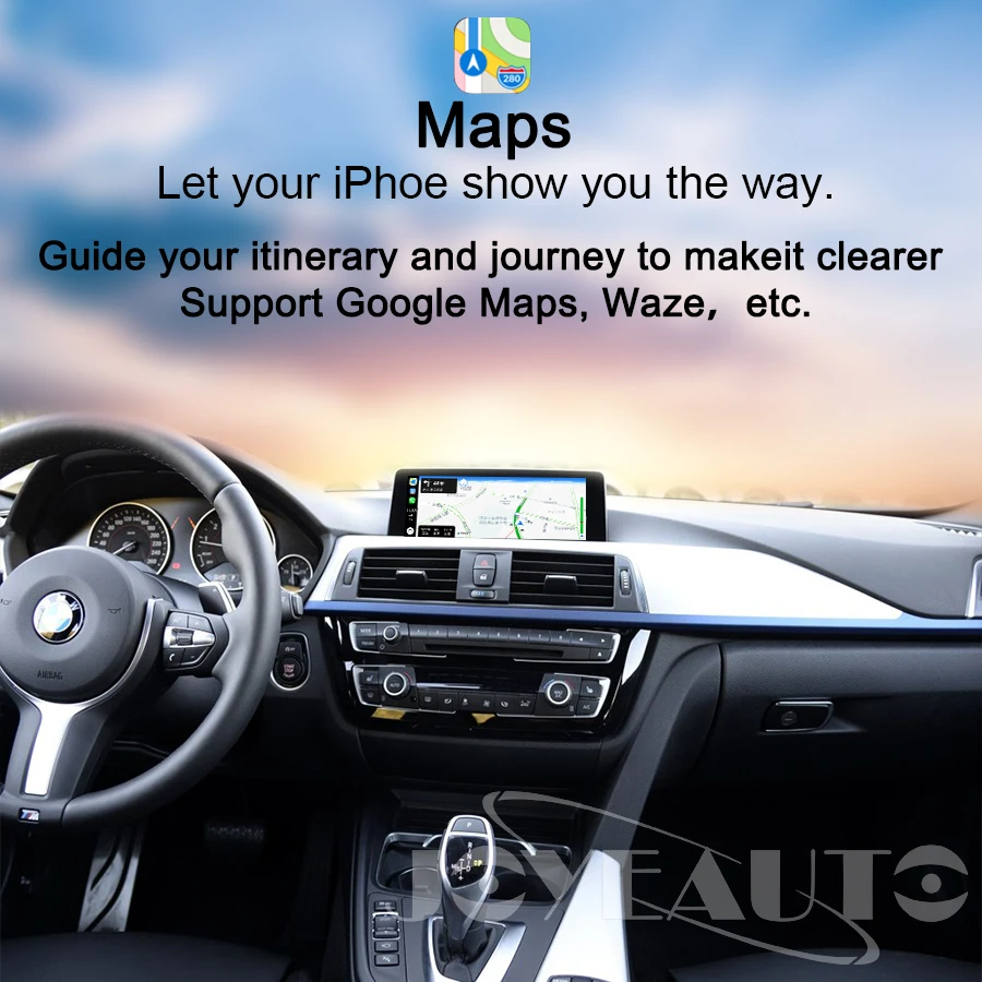 Joyeauto WI FI Беспроводной Apple Carplay для BMW EVO Android ваши зеркала и добавит позитива вашей