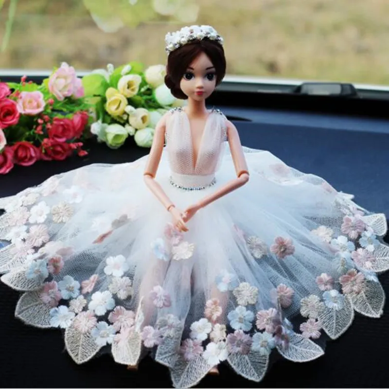 

CXZYKING Doll+Wedding Dress Dolls+Clothes Moving Bodies DIY Toys Birthday Gift for Girl Car Decoration