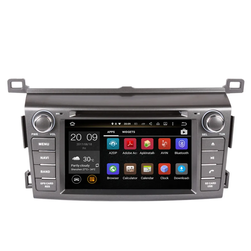 Excellent 2 Din Android 8.0 Octa Core 4GB+32GB Car PC GPS Navigation Head Unit For Toyota Rav4 2013- DVD Multimedia Player WIFI Free Map 2 Excellent 2 Din Android 8.0 Octa Core 4GB+32GB Car PC GPS Navigation Head Unit For Toyota Rav4 2013- DVD Multimedia Player WIFI Free Map 2