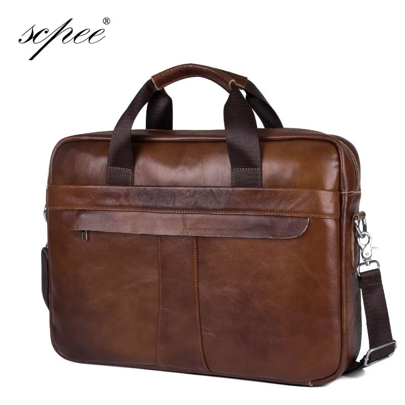 SCPEE New Men s Casual font b Leather b font Bag font b Handbag b font