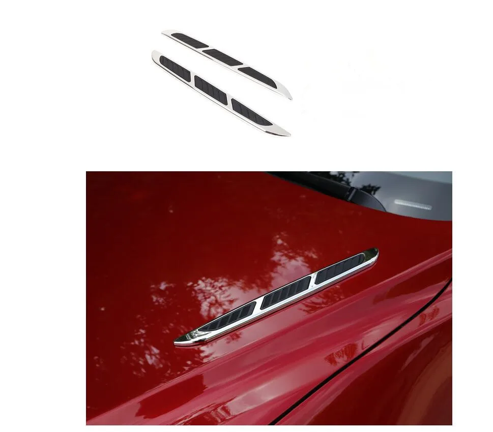 

2Pcs/set Shark Gills Car Decorated 3D for Ford Focus 2 3 MK3 Mondeo Kuga Fiesta C-Max KA for Buick Excelle Encore Spel Vauxhall