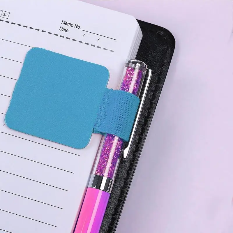 

Self-adhesive Leather Pen Holder Pencil Elastic Loop for Notebooks, Journals, Clipboards Pen clips