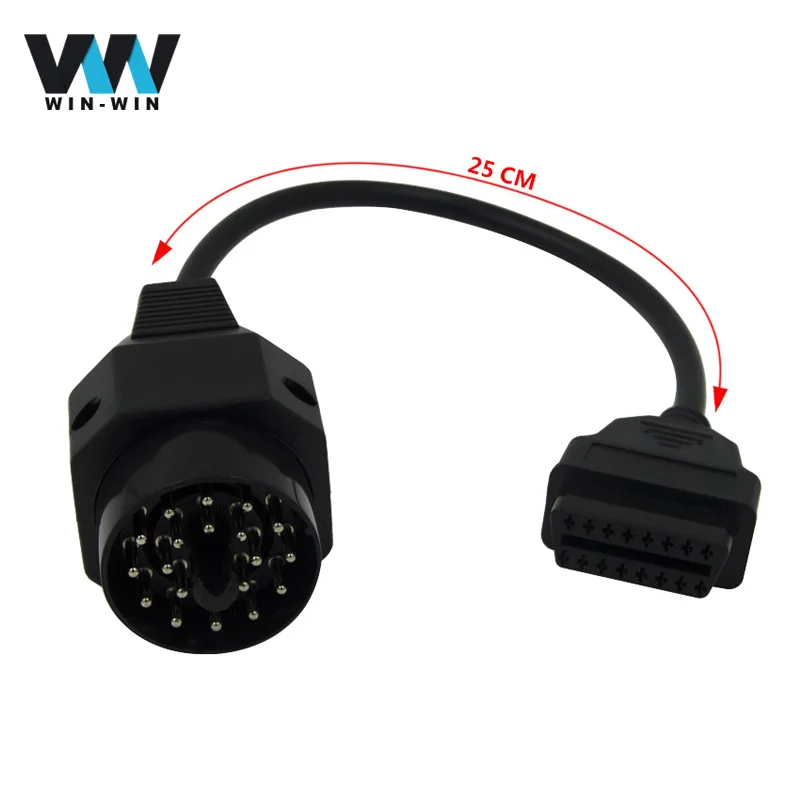 

Free shipping For BMW 20pin OBD 2 Connector Cable B-M-W Diagnostic Scanner Connector extension cable with high quality