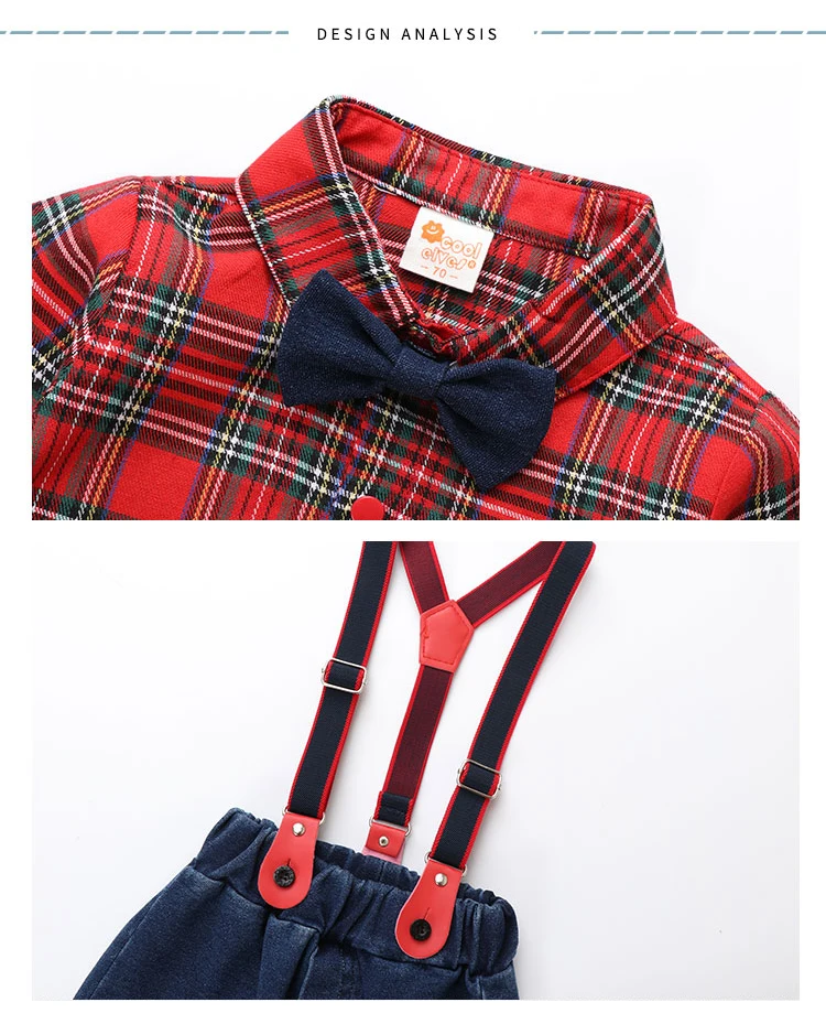 Baby boy suit autumn/winter boys 1 2 year birthday dress baby infant