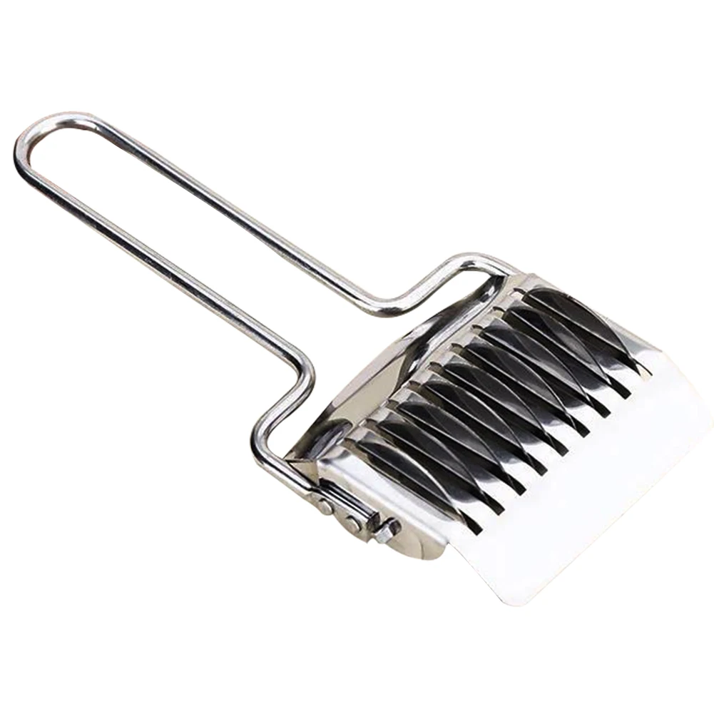 

Cooking Tools Stainless Steel Pasta Noddle Cutter Lattice Roller Dough Spaghetti Maker