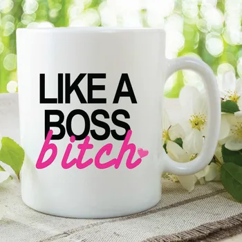 

Like A Boss Mugs Coffee Mug Porcelain Tea Cups Friend Gifts Ceramic Beer Cups Present Cup