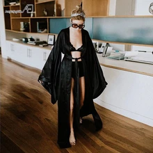 AEL модный Свободный мягкий удобный ночной халат, Женский банный халат с поясом, женская сексуальная одежда для сна, ночная рубашка, выбор, 3 цвета