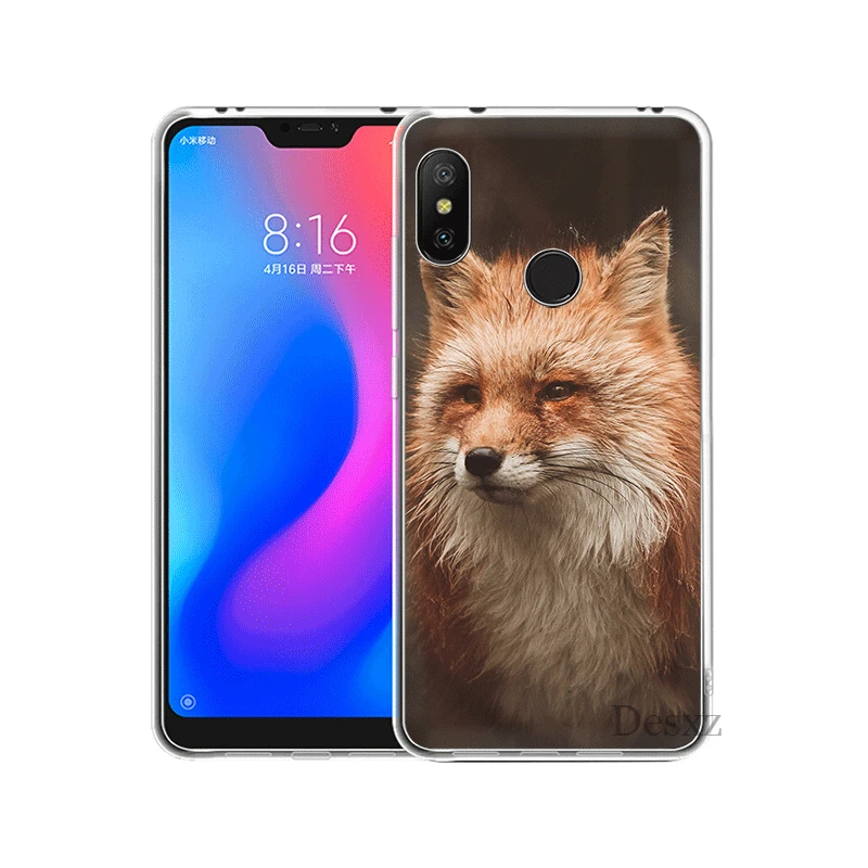 Белый Силиконовый ТПУ чехол для Xiaomi mi 5 6 8 5S Lite SE A1 A2 5X 6X x 2S F1 Shell a fox in the