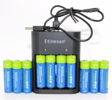10pcs new 14500 lifepo4 lithium li-ion Toys batteries etinesan 3000mwh aa li polymer rechargeable battery+1.5v aa aaa charger 10pcs new 14500 lifepo4 lithium li-ion Toys batteries etinesan 3000mwh aa li polymer rechargeable battery+1.5v aa aaa charger