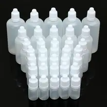 5/7 шт. 5/10/15/20/30/50/100ml пустые перезаправляемые сжимаемые бутылки-капельницы глаз жидкий образец глаза падение бутылки многоразового использования