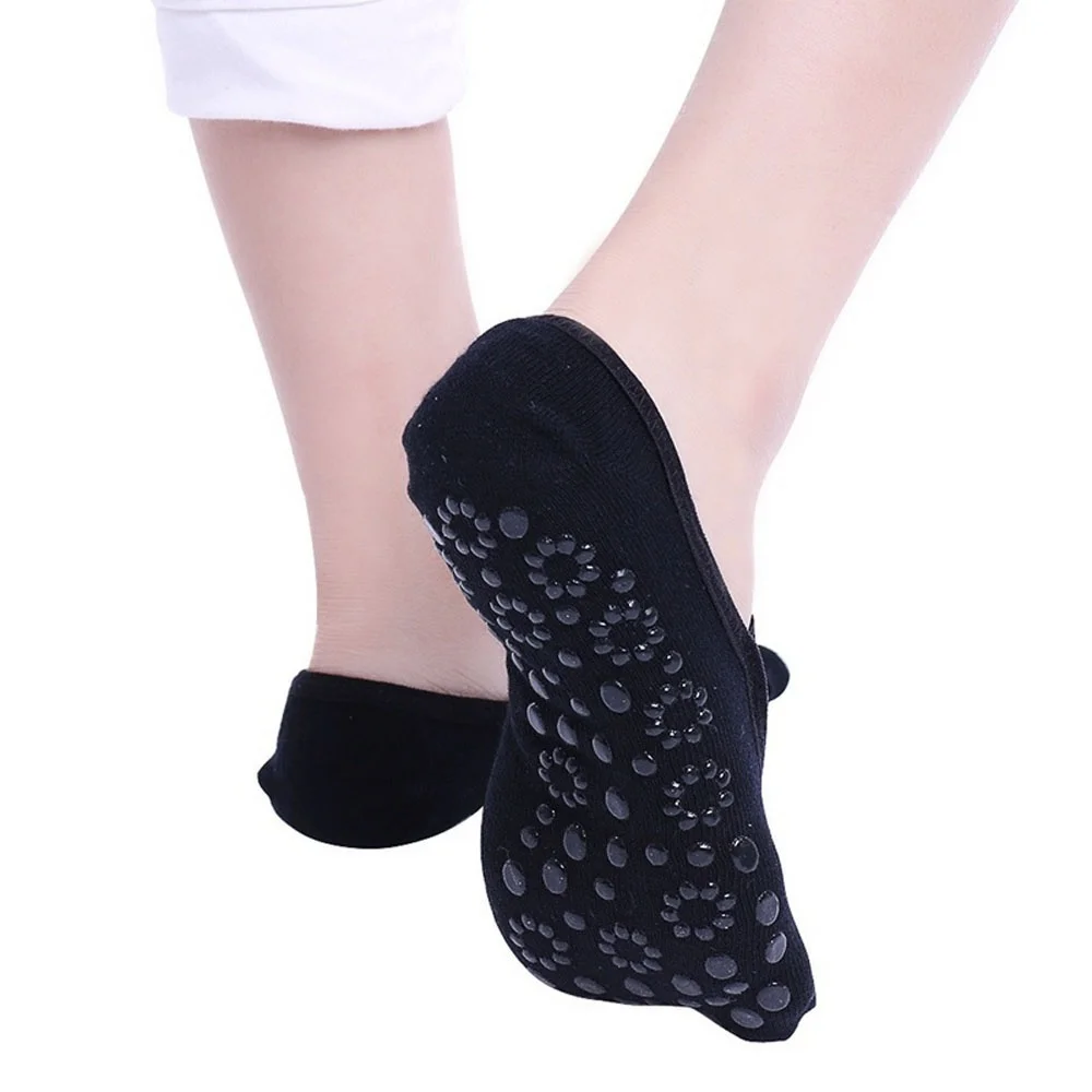 1 Pair Professional Cotton Ladies Grip Socks Dance Socks Pilates Ballet Boat Sock One Size Fit Most For Women